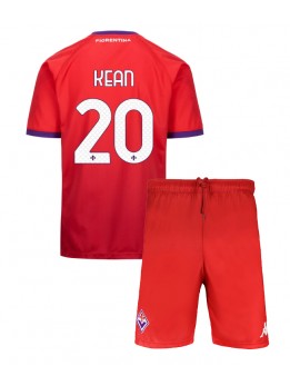 Fiorentina Moise Kean #20 Ausweichtrikot für Kinder 2024-25 Kurzarm (+ Kurze Hosen)